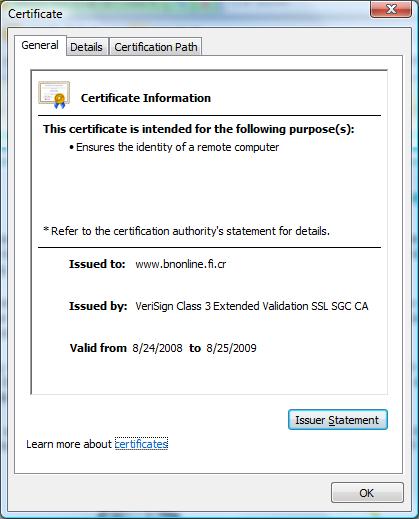 Certificado de un sitio seguro Certificado de un sitio seguro